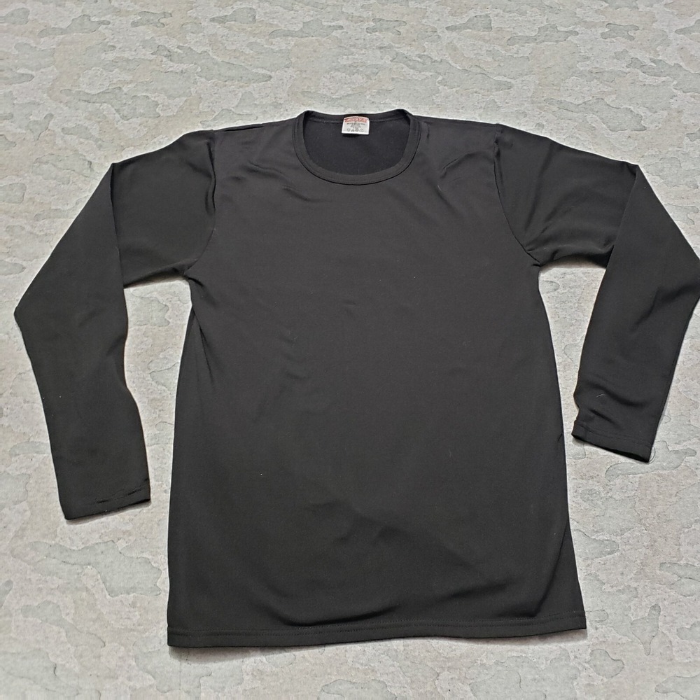 Rocky‎ Shirt Mens Medium Black Base Layer Pullover Long Sleeve